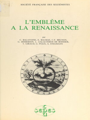 cover image of L'emblème à la Renaissance